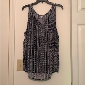 Black and white tank